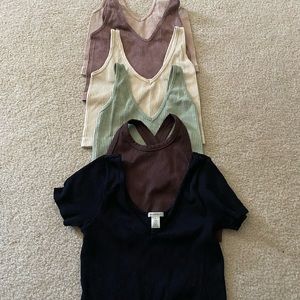 Ribbed tank tops